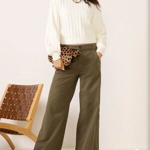 French Connection Riddley Knit Pullover in Porcelain Cream - Size Large